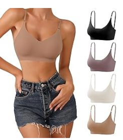 DEANGELMON 4-piece V-neck bras